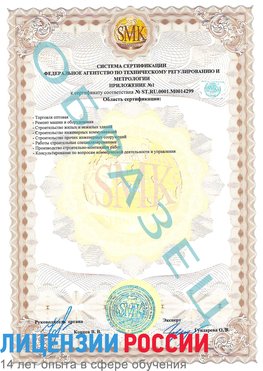 Образец сертификата соответствия (приложение) Палласовка Сертификат ISO 14001